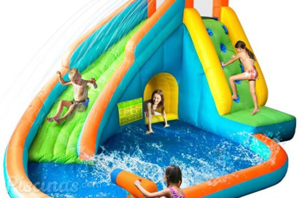 Las piscinas inflables: un parque infantil al aire libre 